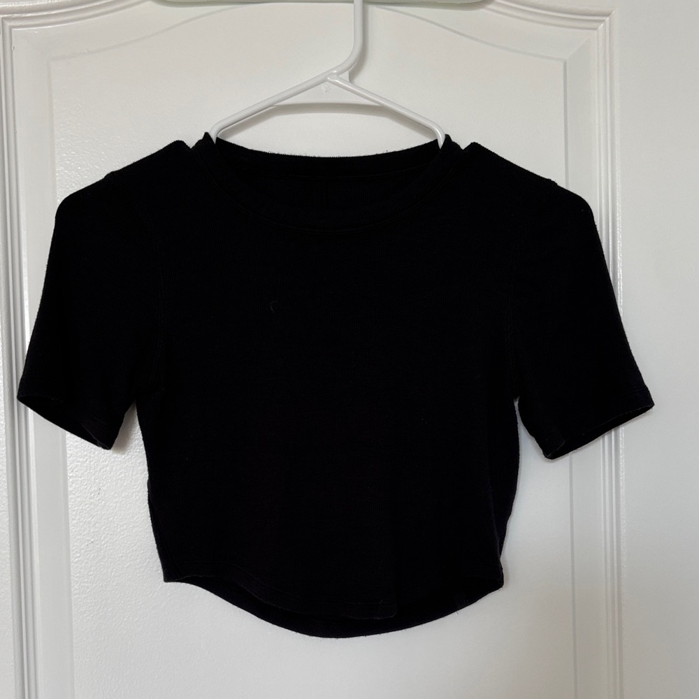 lululemon athletica Black Crop Top
